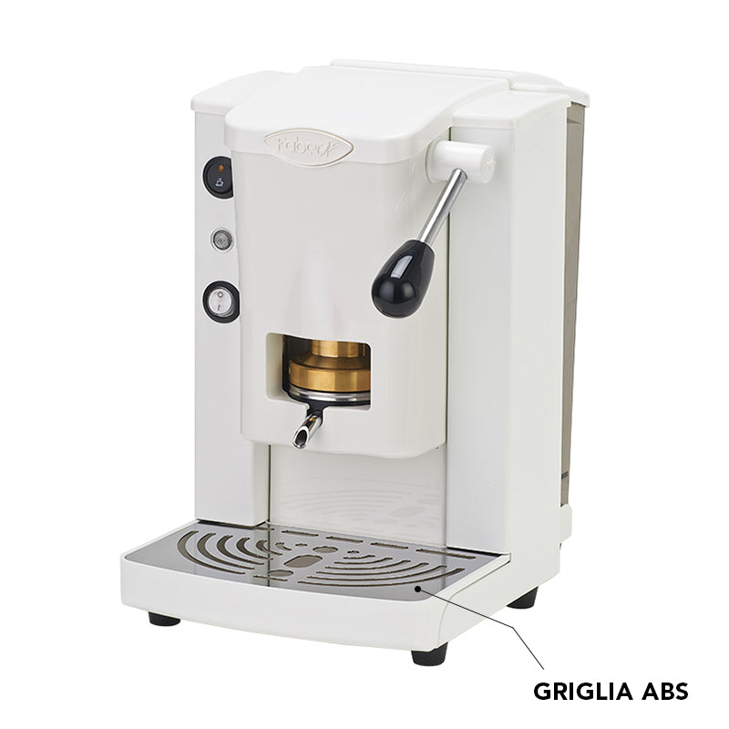 Faber Piccola Slot Basic Bianco Macchina caffè a cialde, pressacialda in ottone, serbatoio 1,5 L