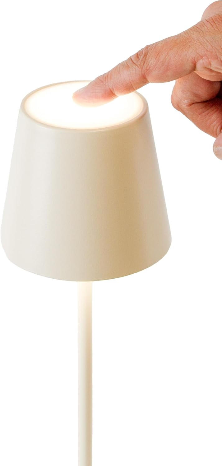 Majestic Agata Lampada da Tavolo Ricaricabile LED 2 W – Colore Avorio