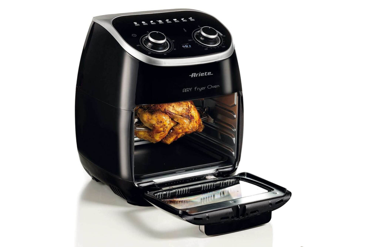 Ariete Airy Fryer Oven 4619 Friggitrice ad Aria e Forno Elettrico 11 L 2000 W con Girarrosto