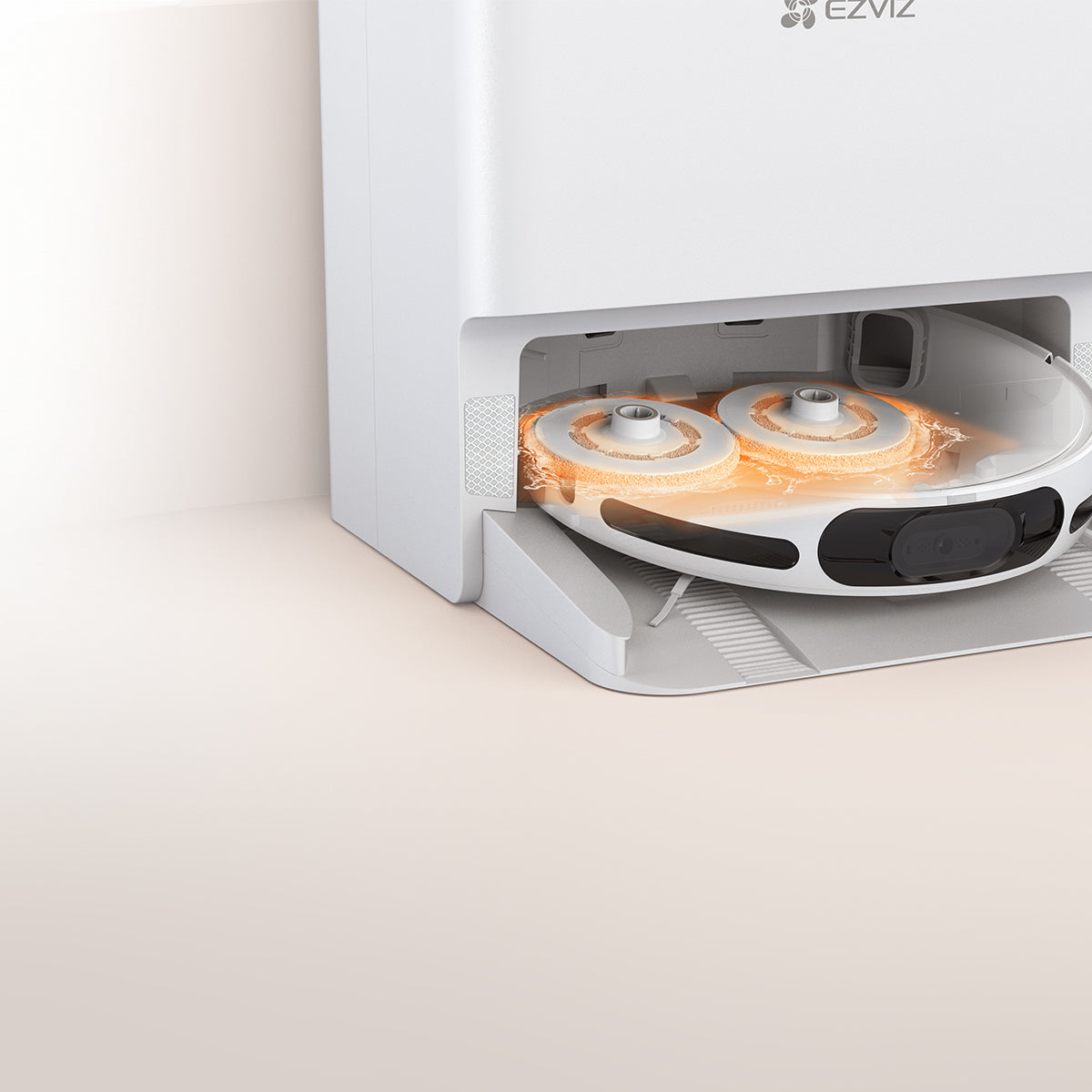 Robot aspirapolvere e lavapavimenti EZVIZ RS20 Pro con base automatica – 7200 Pa, mop auto-lavante e asciugante, 5200 mAh