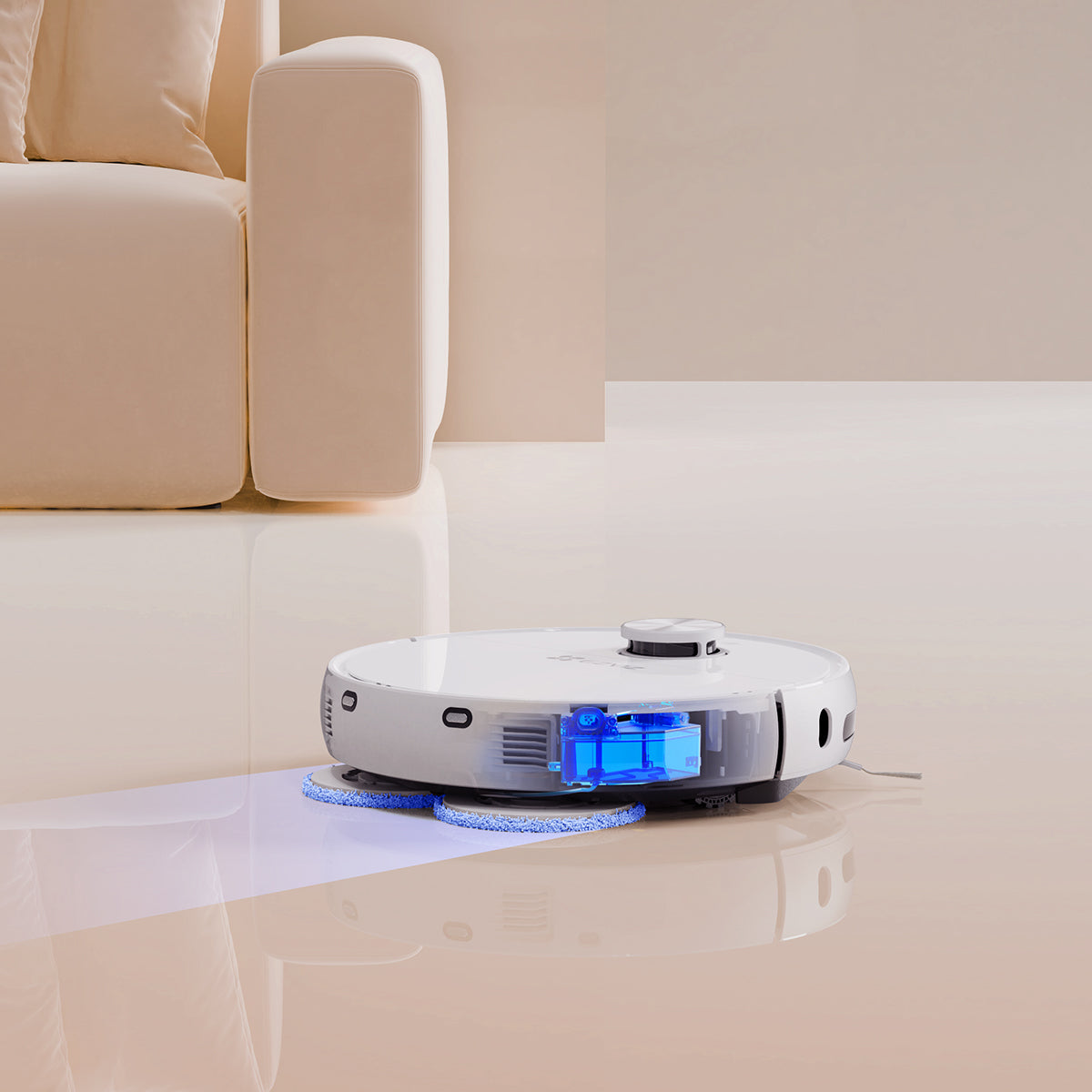 Robot aspirapolvere e lavapavimenti EZVIZ RS20 Pro con base automatica – 7200 Pa, mop auto-lavante e asciugante, 5200 mAh