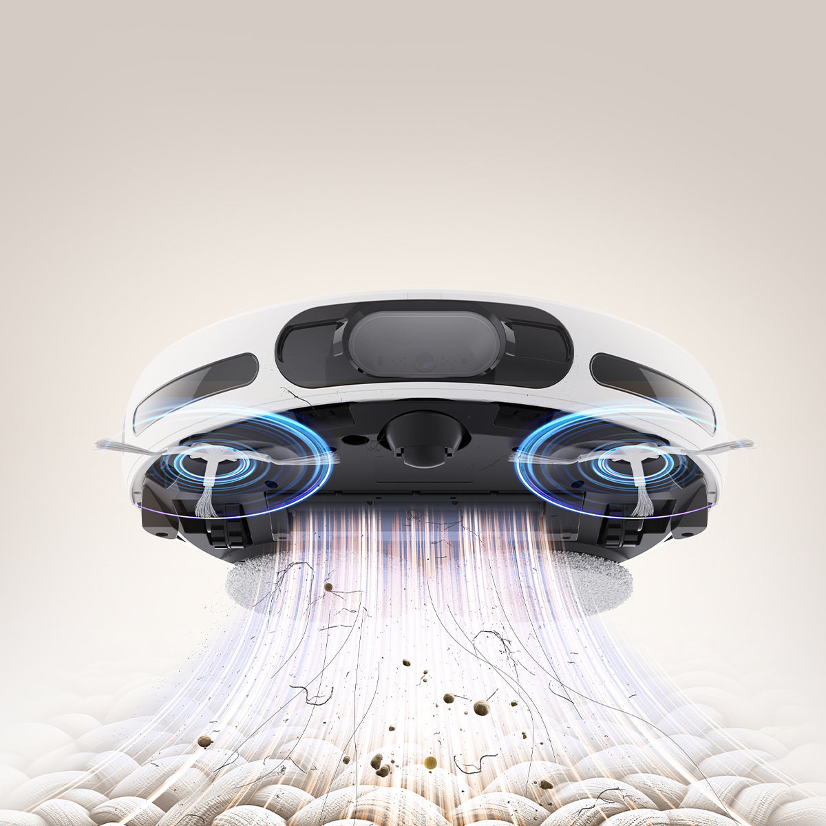 Robot aspirapolvere e lavapavimenti EZVIZ RS20 Pro con base automatica – 7200 Pa, mop auto-lavante e asciugante, 5200 mAh