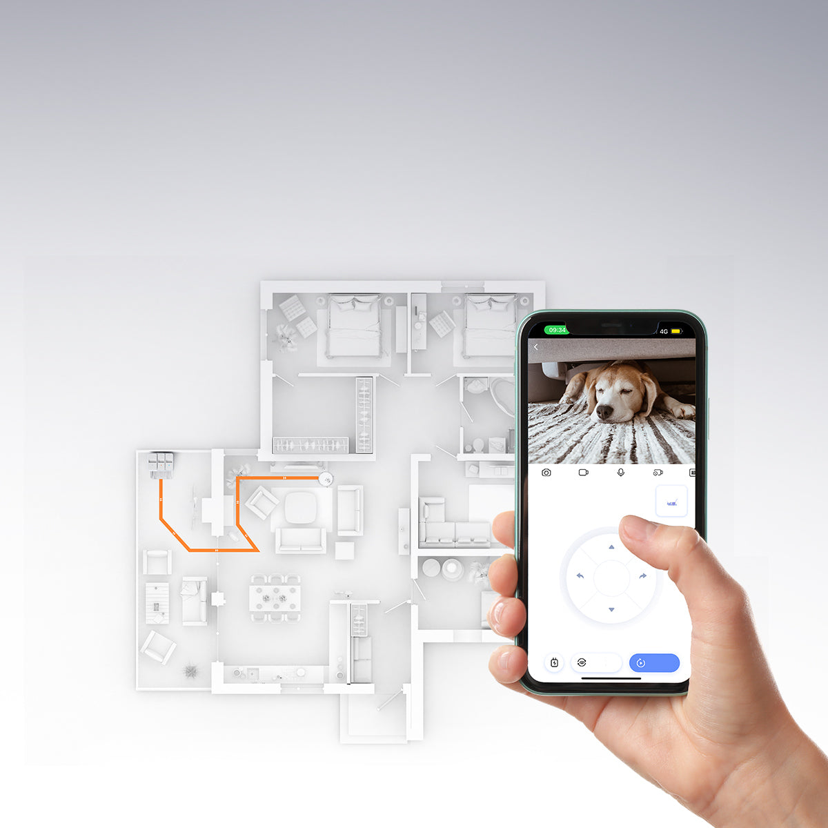 Robot aspirapolvere e lavapavimenti EZVIZ RS20 Pro con base automatica – 7200 Pa, mop auto-lavante e asciugante, 5200 mAh