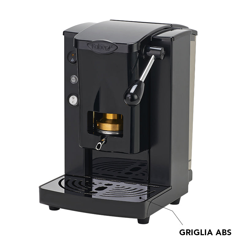 Faber Piccola Slot Basic Nero Macchina caffè a cialde, pressacialda in ottone, serbatoio 1,5 L