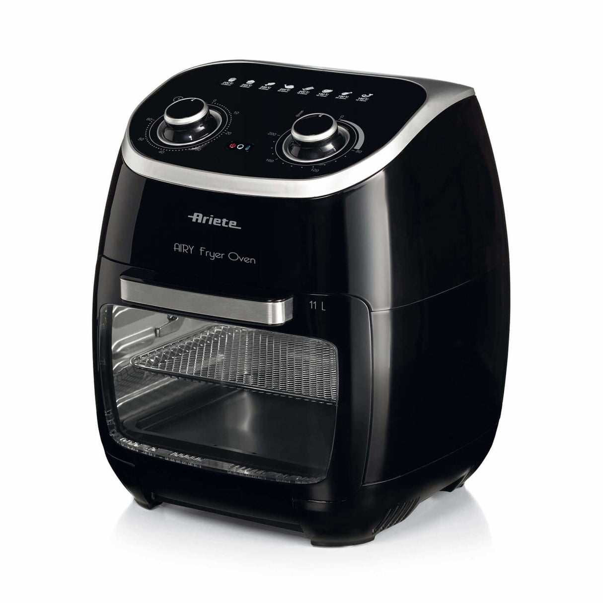 Ariete Airy Fryer Oven 4619 Friggitrice ad Aria e Forno Elettrico 11 L 2000 W con Girarrosto
