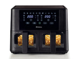 Ariete 4631/00 Friggitrice ad aria doppia 9 L, 2400 W, Touch, 11 programmi, Nero