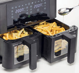 Ariete 4631/00 Friggitrice ad aria doppia 9 L, 2400 W, Touch, 11 programmi, Nero