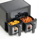 Ariete 4631/00 Friggitrice ad aria doppia 9 L, 2400 W, Touch, 11 programmi, Nero
