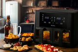 Ariete 4631/00 Friggitrice ad aria doppia 9 L, 2400 W, Touch, 11 programmi, Nero