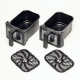 Ariete 4631/00 Friggitrice ad aria doppia 9 L, 2400 W, Touch, 11 programmi, Nero