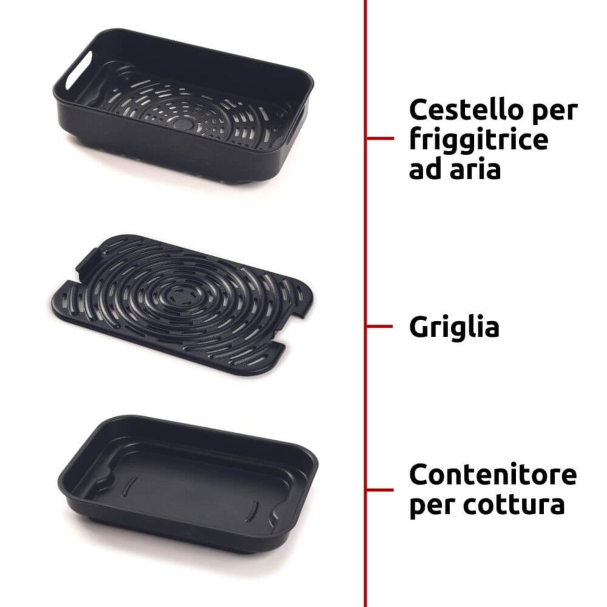 Ariete Air Fryer Grill 4635/00 – Friggitrice ad Aria e Griglia 8 L 1700 W Nero