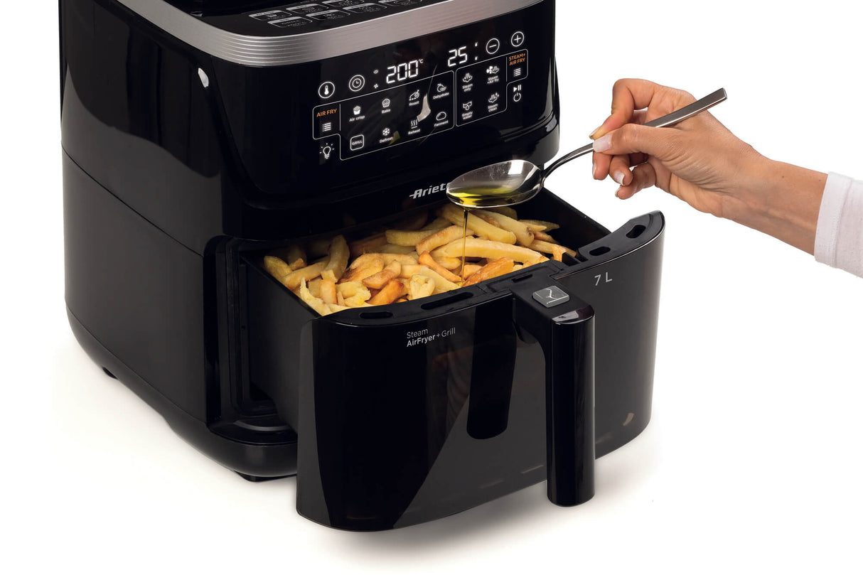 Ariete 4636/00 Friggitrice ad Aria 7 L con Vapore e Grill – 1700 W