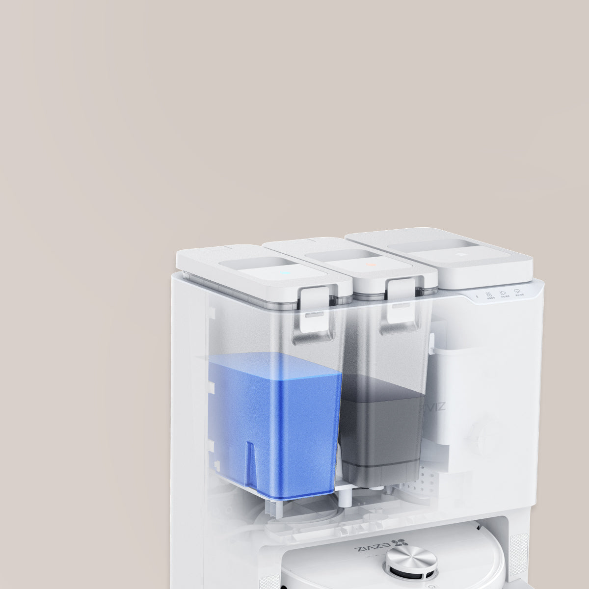 Robot aspirapolvere e lavapavimenti EZVIZ RS20 Pro con base automatica – 7200 Pa, mop auto-lavante e asciugante, 5200 mAh