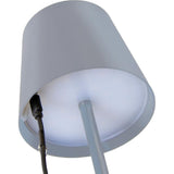 Majestic Agata Nuance Lampada da Tavolo Ricaricabile LED 2 W – Azzurro Pastello